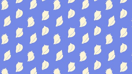 Vector conch shell pattern multicoloured