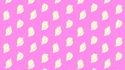 Vector conch shell pattern multicoloured