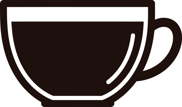 Simple Coffee Cup Icon Graphic