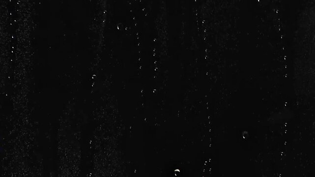 Rain drops on glass window, Rain falling green screen water drops on screen - water splashes on window glass	 - Powered by Adobe