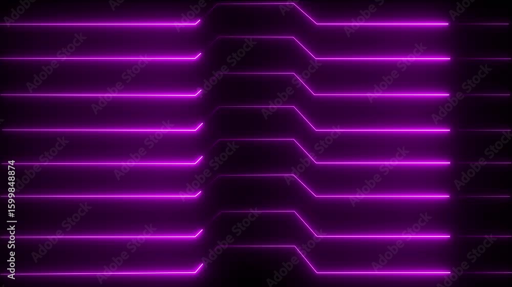 Poster abstract neon line glowing animation, neon line design animation, abstract neon line glowing backgro
