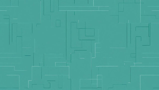 Collection of abstract geometric backgrounds with clean lines, rectangles, and modern tech-inspired patterns in calming teal color palette.