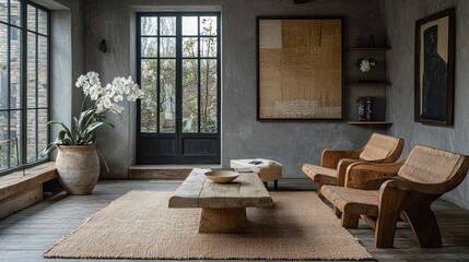 Serene Minimalist Living Room Interior Design
