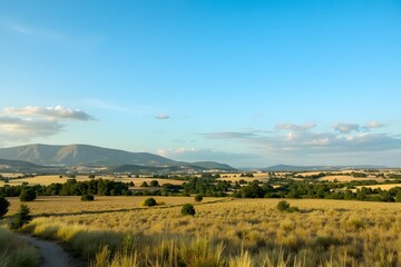 Obraz premium landscape with mountains and clouds