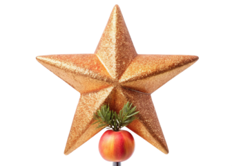 Peach star Christmas Tree Topper