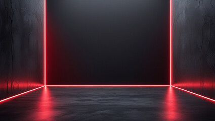 black background with red light effects