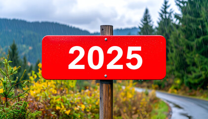 2025 Autumn Road Sign.