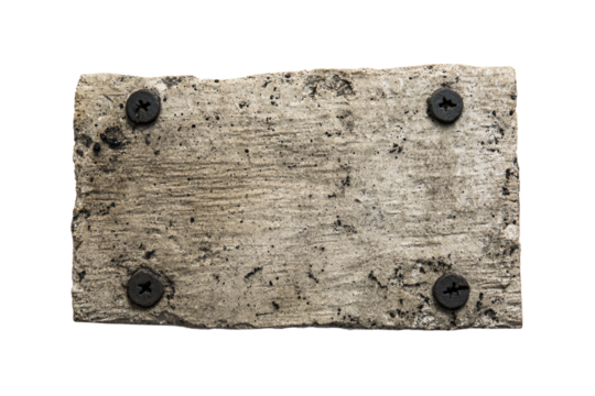 a piece of wood with some black rivets - Powered by Adobe