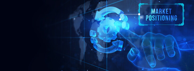 Business. Technology. Internet. Marketing. Market positioning. 3d illustration
