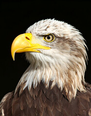 Bald Eagle Portrait with Closeup. (1)
