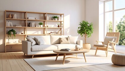 Light-filled modern living room