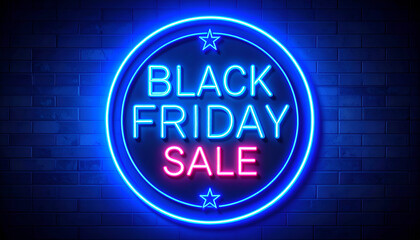 Black Friday Sale Neon Sign.