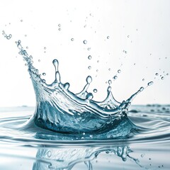 Water Crown Splash High-Resolution Image, Dynamic Composition, Pure Liquid Concept, Water Photography Water, Splash
