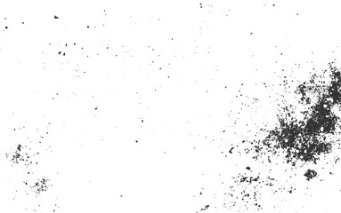 Scattered dark particles on a white background texture grunge