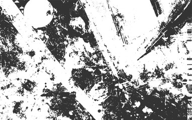 Fototapeta premium Textured abstract grunge background with splatters and streaks black white