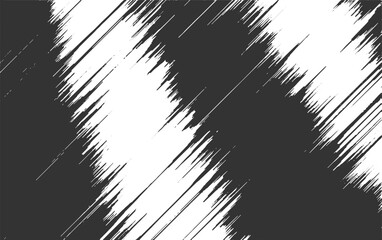 Dark grey and white abstract brush stroke pattern background black