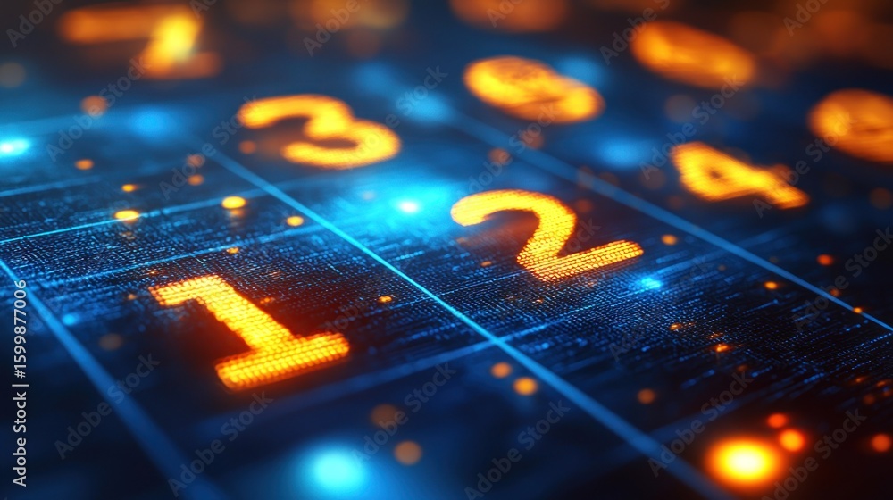 Aufkleber digital matrix: abstract representation of data and code