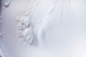 white paint background with air bubbles when mixing before painting