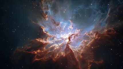 Fototapeta premium Stunning Colorful Nebula In Deep Space