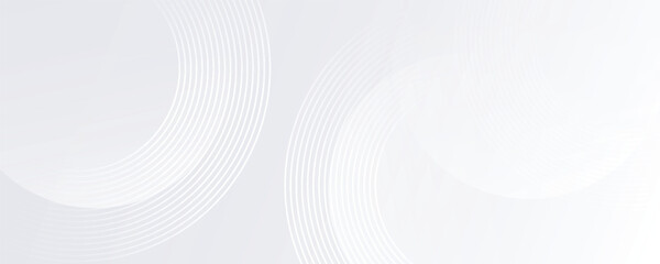 Obraz premium Simple white background with white circle lines digital future modern abstract vector eps10