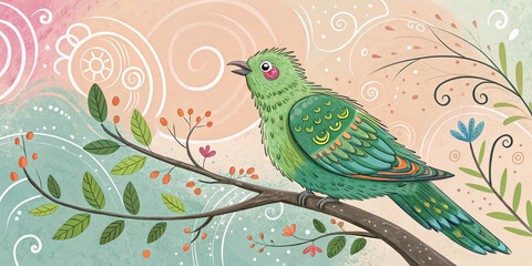 vector illustration of a bird