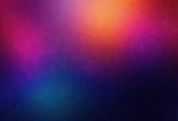 An abstract image featuring a blurred blend of vibrant hues, primarily deep purples, blues, pinks, and oranges, creating a hazy, ethereal atmosphere.  