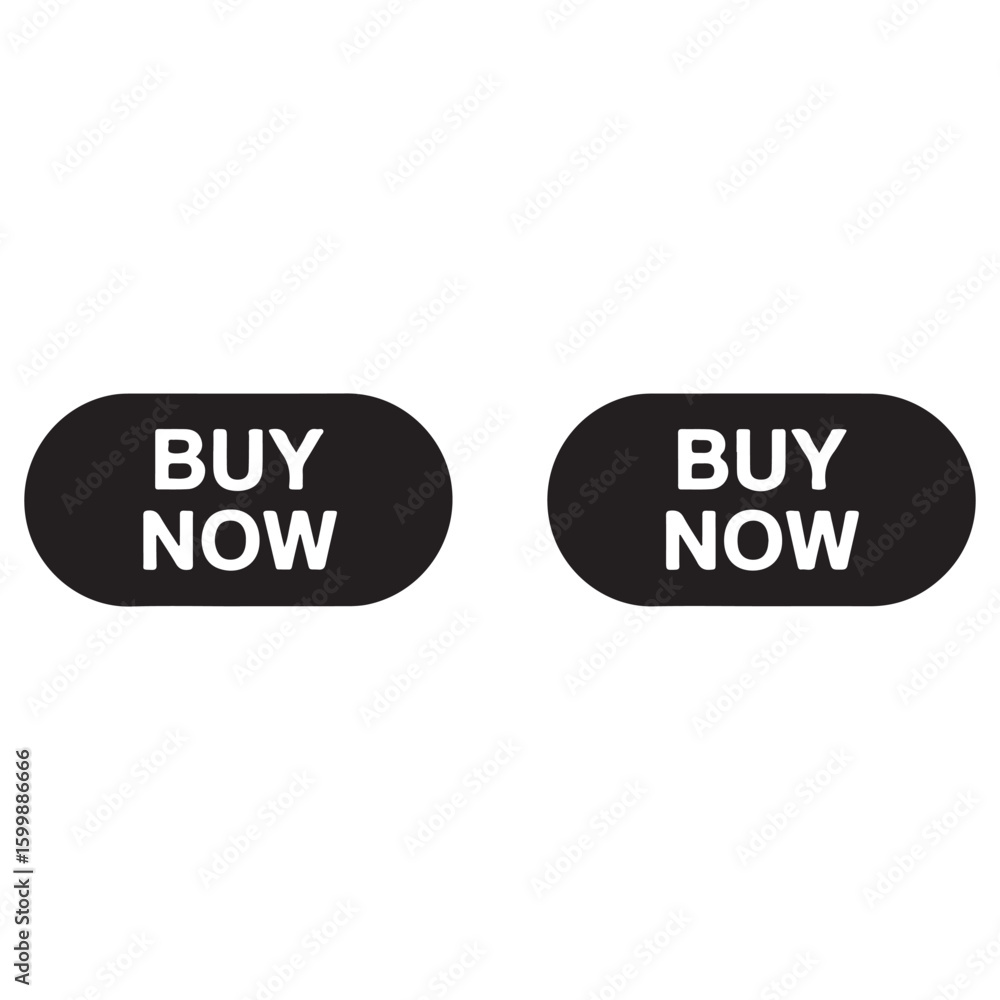Poster a sleek set of black and white web button icons for your business website design