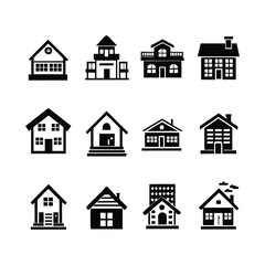 Diverse Residential & Building Silhouettes