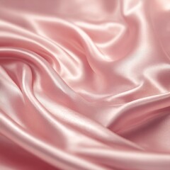 Obraz premium Close-up of flowing, soft pink silk
