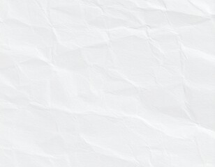 Fototapeta premium Lightly Crumpled White Paper Texture Background with Fine Wrinkles