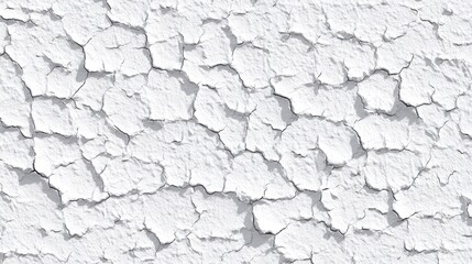 Fototapeta premium Close-up view of cracked white surface texture.