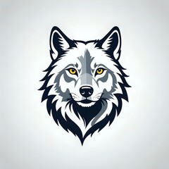 Majestic Wolf Portrait Striking Animal Vector Illustration, Symbol of Wilderness and Natural Beauty
