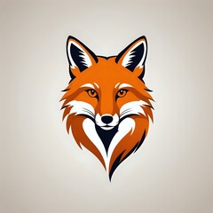 Obraz premium Majestic Fox Head Illustration Fierce and Elegant Vector Design