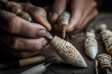 Close up of carving tool carving wood carving art carving design carving craft wood art design 