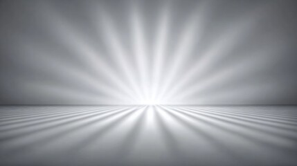Gray studio backdrop with radiating light