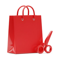 red shopping bag