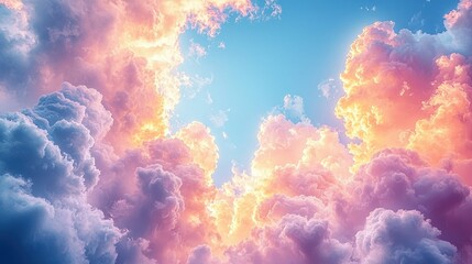 Heavenly Hues: A Symphony of Clouds at Sunset