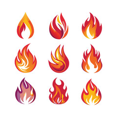 Dynamic Flame Vector Set