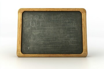Vintage slate board with markings.