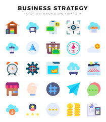 Business Strategy Icon Bundle 25 Icons for Websites and Apps