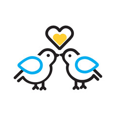 Vector multi color icon for Closeness