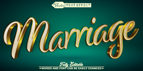  Romantic and Joyful Marriage Celebration Vector Editable Text Effect Template