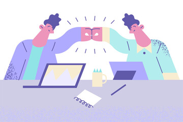 Success, deal, business cooperation concept