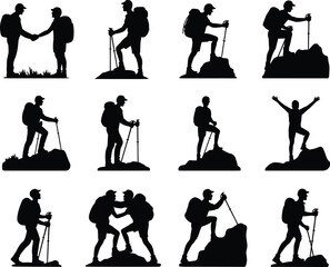 Backpacker Silhouettes 