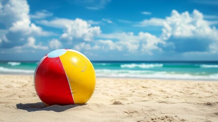 Beach ball. Summer and vacations concept