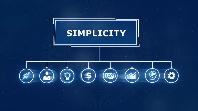 Animated network illustrating simplicity and teamwork in business process management, Business ,Internet and network concept data transfer to multi devices futuristic technology abstract background - Powered by Adobe