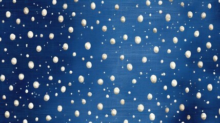 Seamless Pattern Tiny White Polka Dots on Baby Blue Background