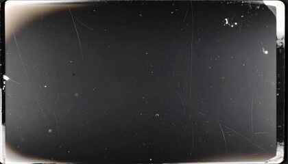 Vintage film frame with scratches and dust. Retro screen overlay texture for an old movie effect. Grunge cinematic background.