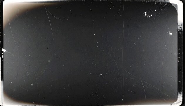 Vintage film frame with scratches and dust. Retro screen overlay texture for an old movie effect. Grunge cinematic background. - Powered by Adobe
