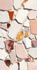 Close-up view of a mosaic wall
